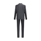 Dsquared² Black Fleece Wool Two-Piece Suit